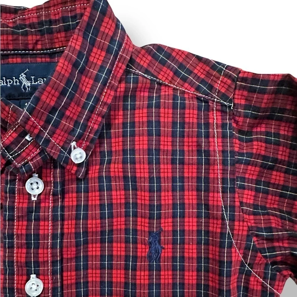 Ralph Lauren | Infant Tartan Plaid Button Down (12 mos)
